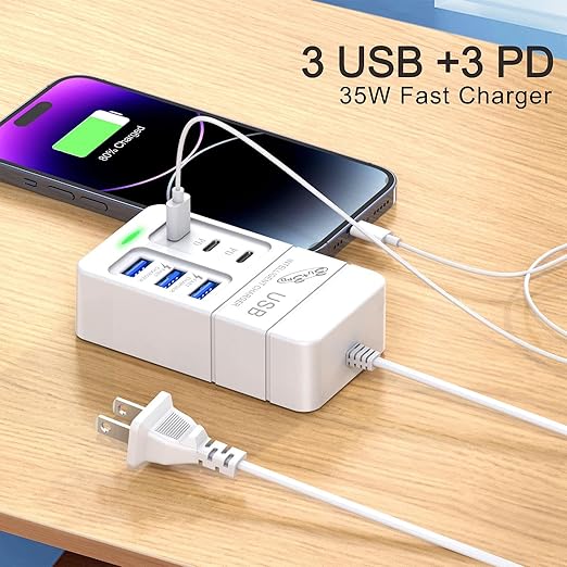 Cargador Multipuerto Usb Hub De Carga