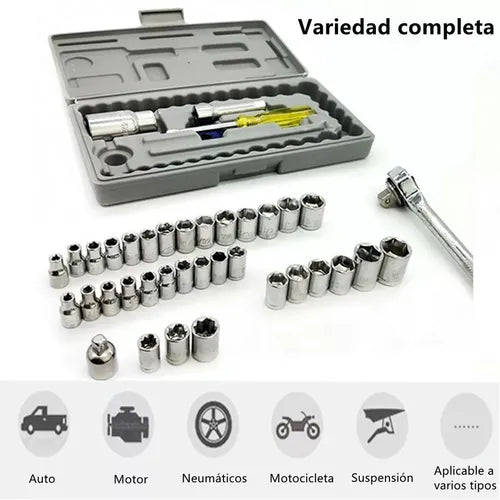 Kit 40 Juego De Herramientas Mecanica Da