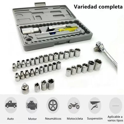Kit 40 Juego De Herramientas Mecanica Da