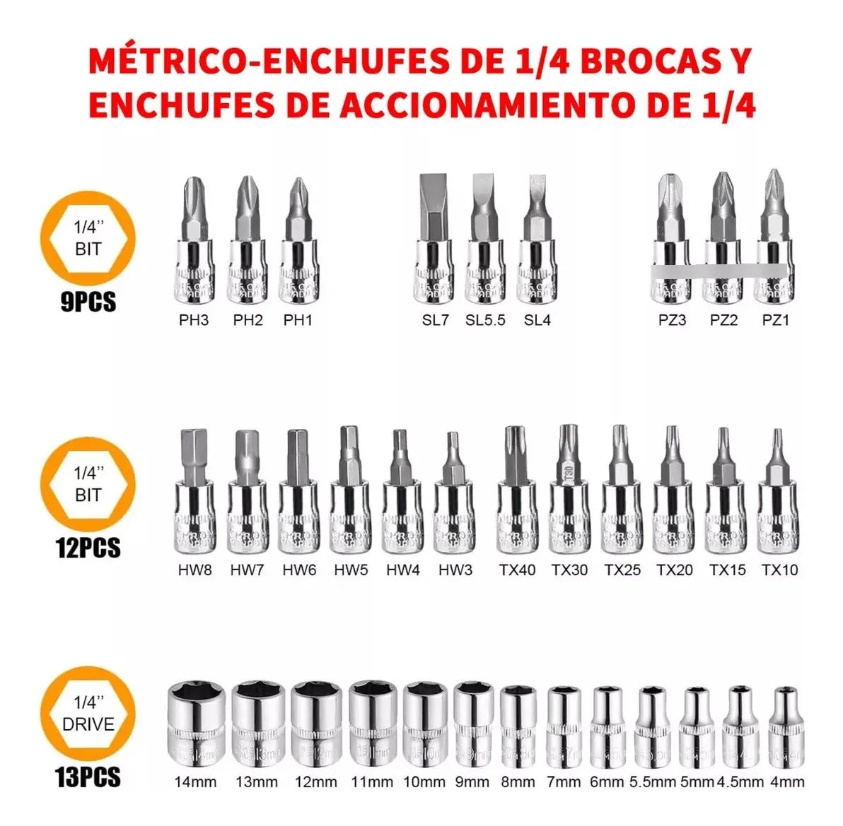Herramientas Mecanicas De Llave 46pz