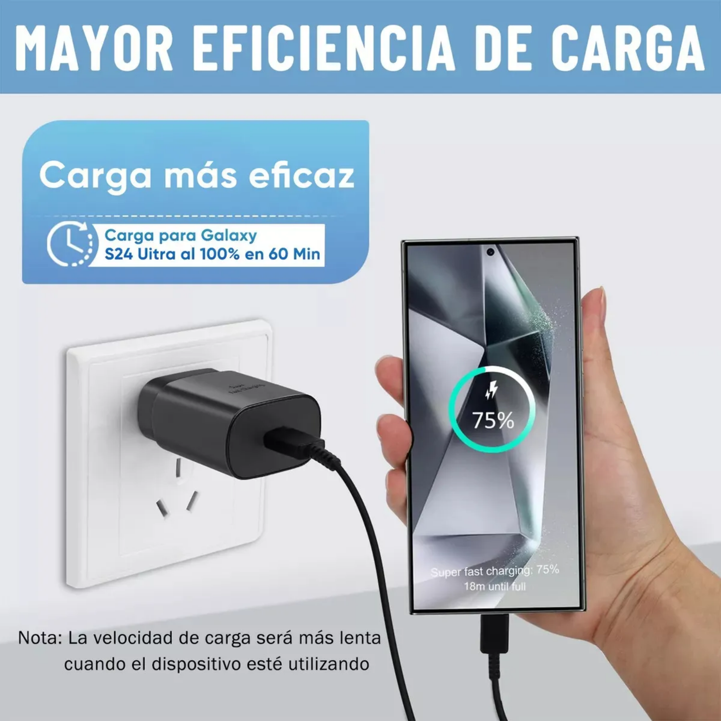 Cargador Inalambrico Qi Carga Rapida