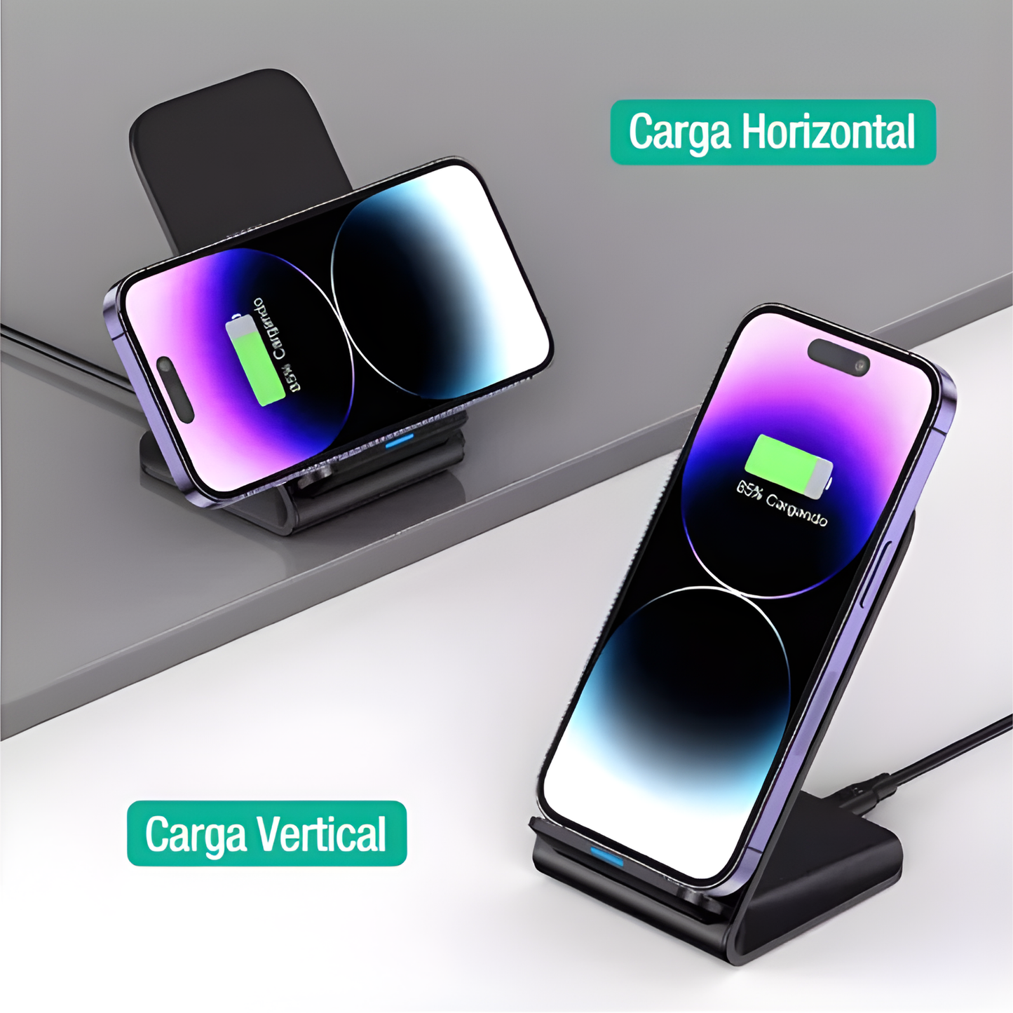 Cargador Inalambrico Qi Carga Rapida